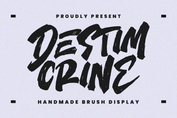 Destim Crine: A Font Crafted for Authentic Editorial Expression