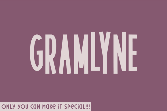 Gramlyne: A Handwritten Font Made for Makers