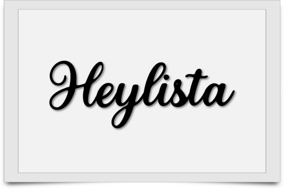 Heylista: A Decorative Font for Digital Brand Stories