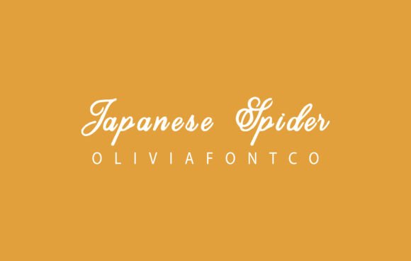 Japanese Spider Font: A Handwritten Touch for Authentic Branding