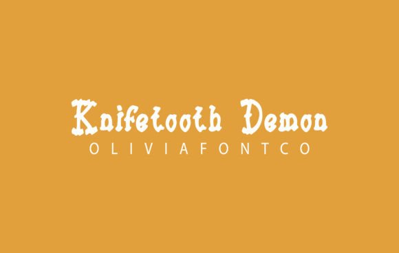 Knifetooth Demon: A Distinctive Handwritten Font for Your Brand