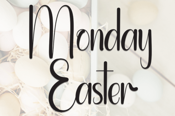 Monday Easter Font: A Designer's Web-Ready Script