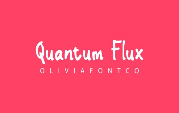 Quantum Flux: A Romantic Handwritten Font for Makers