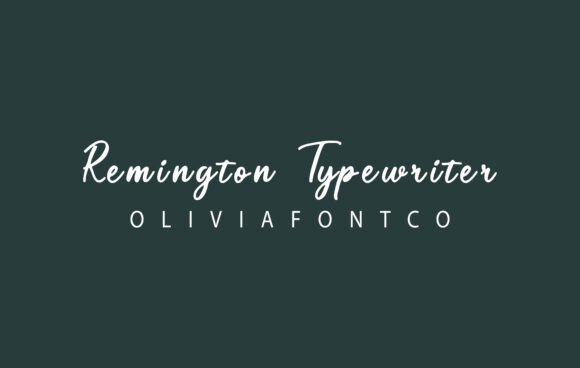 Remington Typewriter: The Authentic Font for Your Business Brand