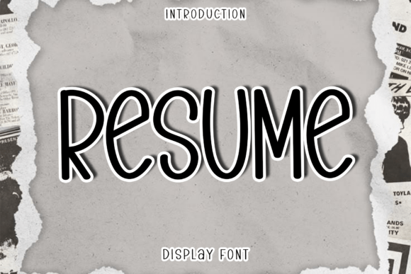 Resume Font: The Casual Elegance Your Website Needs