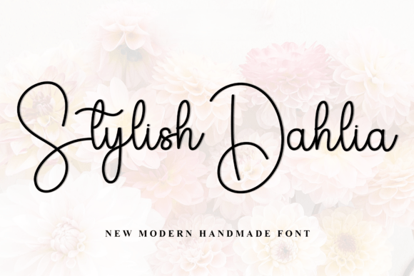 Stylish Dahlia: A Font That Feels Like Handwritten Charm