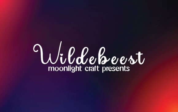 Wildebeest Font: A Beautiful Handwritten Typeface for Your Brand